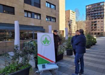 I banchetti repubblicani davanti all’Università della Bicocca