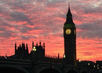 Tramonto su Londra