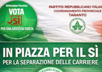 Giustizia, il Pri in piazza a Taranto per il Sì